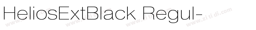 HeliosExtBlack Regul字体转换